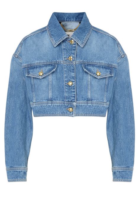 Giubbino Elisabetta Franchi donna BJ35N51E2 192 denim cropped ELISABETTA FRANCHI | Giubbotti | BJ35N51E2192